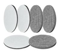 6 Pieces Polishing Felt 125 mm, for Bosch Orbital Sander-Polishing Pad Grey | for Low and High Speed Dual Action and Rotary Polishers, Hook and Loop Backing, for Glass, Metal, Ceramic, Stone and Marble