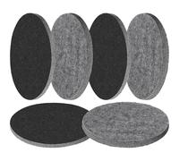 6 Pieces Polishing Felt 150mm, for Bosch Orbital Sander-Polishing Pad Black