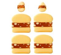 6 Pieces Powder Puff Set - Cosmetic Foundation Blender Sponge | Washable And Reusable Versatile Beauty Product | Under Eye Makeup Applicator | Soft Cosmetic Make Up Blender Sponge For Dry And Wet Use