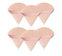 6 Pieces Pure Powder Puff Face Triangle Soft Makeup Powder Puff for Loose Powder Mineral Powder Body Powder Makeup Tool,complexion,A35