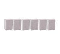 6 Pieces PVC Material Cleaning Blocks for Pool and Kitchen Sink, Pumice Stone Set for Toilet Bowl Bathtub Shower Tile, Removes Water Scale and Calcium Deposits - 3.9 x 2.8 x 1.6 (Medium: Approx.