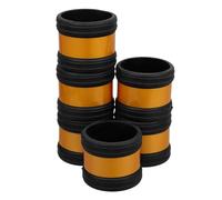 6 Pieces Reflective Rubber Scaffolding Pipe Cover | Scaffolding Pipes and Joints, Impact Protection with Reflective Markings, Rubber Construction, Harsh Weather Exposure