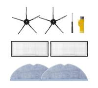 6 Pieces Replacement Accessories，Compatible For Xiaomi，Compatible For Roborock S7 T7 Wipes Filters Black Side Brushes Vacuum Cleaner Spare Parts