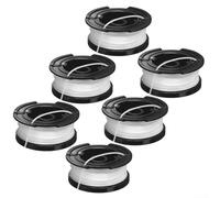 6 Pieces Replacement Spool Line for Black & Decker A6481 Trimmers Fits ST4525 ST6600 ST7000 ST7200 ST7500 ST7700 STC1820 for Outdoor Power Equipment