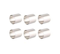 6 Pieces Round Biscuit Cutter Stainless Steel Mousse Ring Circle Cookie Cutters Frying Egg Rings Baking Tool