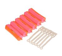 6 Pieces Salon Cold Rods Hair Roller With Rubber Band Curling Curler Perms Hairdressing Styling Tool for Girls Women DIY