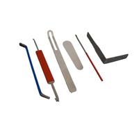 6 Pieces Saxophone Repair Hook Set Stainless Steel Woodwind Maintenance Tools With Flat Pad Right Angle Tool Pin Bender Double Ended Hook Key Cap