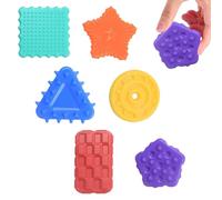 6 Pieces Sensory Stones,Kids Sensory Toys,Autism Sensory Toys,Sensory Texture Toys for Toddler,For Use at Home,School,Road Trips and Other Occasions (Random Color)
