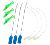 6 Pieces Serger Needle Threader Set with 3 Fish Type Needle Threader, Looper Threader & Overlocker Needle Threaders, Serger Needle Threading Tool for Sewing Machine Hand Stitching (9Pcs)