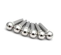 6 Pieces/Set Folk Guitar Bridge End Pins Replacement Parts Metal Acoustic Bridge Pins Pegs String Peg Nails Acoustic String Peg Nails