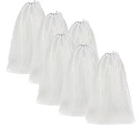 6 Pieces Shark Shooter Premium Nylon Mesh Chum Bag for Enhanced Fishing Attraction 12 x18 inch Chum Bag with Drawstring (6 Pcs)