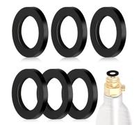 6 Pieces Silicone Style Gasket Replacements for SodaStream Bottle 10mm Inner 19mm Outer Sealing Ring Carbonation System