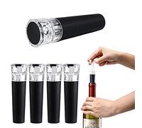 6 Pieces Silicone Wine Stoppers, Vacuum Wine Bottle Saver, Wine Bottle Stopper, Pull Type Wine Bottle Stopper, Silicone Pull Type Vacuum Sealed Wine Stopper for Red Wine, Champagne, Beer Collection