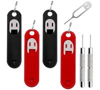 6 Pieces SIM Card Removal Tool, Sim Card Tray Opening Tool Eject Pins Needle Opener Ejector Compatible with All iPhone Apple iPad HTC Samsung Galaxy Cell Phone Smartphone Watch Chain Link Remover