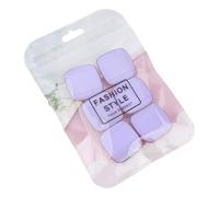 6 Pieces Soft Sponge Powder Puff for Women and Girls Portable Precise Face Makeup Application with Strap Designs Square Makeup Sponge
