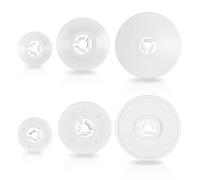 6 Pieces Spool Cap Sewing Machine Spool Pin Cap Set Small Medium Large Replacement Spools Caps White Sewing Replacement Parts Embroidery Accessories and Supplies (25mm,30mm,40 mm)