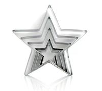 6 Pieces Star Cutters for Baking,Cookie Cutters Christmas Set Pastry Cutter Cake Small Mince Pie Cutter Pentagram Shaped Stainless Steels Metal Xmas Cookies Mould,for Chrismas Holiday Birthday Party