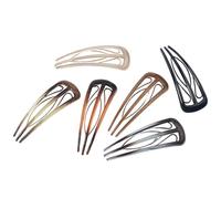 6 Pieces Stylish French Hair Clip 3 Internal Teeth Ideal For Women Seeking Vintage Hairstyles And Fashionable Looks