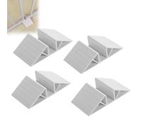6 Pieces Support Feet for Pet Gate, Reinforcement Set with Adhesive Bottom, Triangular Gate Brackets, Versatile Fit Reinforcement Accessories for Configurable Wooden Dog Gates and Barriers