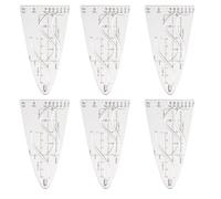 6 Pieces Technical Drawing Curve Templates Math Parable Templates Parable Ruler Cosinus Tangent Transparent for Students Office Designers and Office Workers