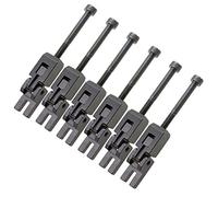 6 Pieces Tremolo Bridge Locked String Saddle for Electric Guitar Parts Black
