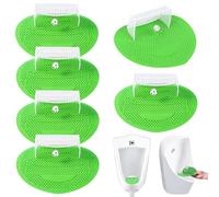 6 Pieces Uinal Strainer, Football Urinal Sieves, Urinal Sieve with Fragrance, Anti Splash Men’s Toilet Urinal Screens, Urinal Sieve with Fragrance for Bathroom, Restaurants, Schools