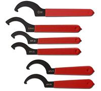 6 Pieces Universal Coilover Adjustment Spanner Wrench Set, Adjustable Coilover Wrench Spanners Hook Wrenches Tools Coilover Wrench Steel Spanner for Shock Adjustments and Suspension System