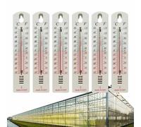 6 Pieces Wall Thermometers For Indoor And Outdoor Use, Accurate Thermometer Readings In And, Room Temperature Monitor For Home, Garage, Warehouse Greenhouse & Patio Use