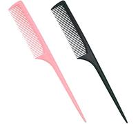 6 Pieces Wide Tooth Detangling Combs for Curly Hair, Premium Anti-Static Heat Resistant Styling Set with Shower Comb and Teasing Brush for Women and Men