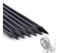 6 Pieces Woodless Graphite Pencils Set, Charcoal Sticks Drawing Sketch Pencil Set HB 2B 4B 6B 8B EE Professional Pencil Set for Students Artists Non-wood Graphite and Charcoal Sketching Pencils