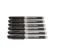 6 PILOT HI-TECPOINT V10 GRIP ROLLERBALL PEN-V10 BROAD LARGE 1.0 BLACK NEW