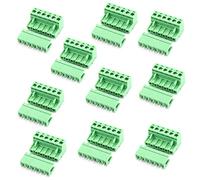 6-Pin 5.08mm Pitch Male Female PCB Screw Terminal Block 10PCS