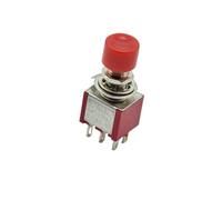 6 Pin C-NO-NC 6mm Momentary Automatic Return Push Button 2A 250VAC/5A 120VAC Toggle Switches 2Pcs