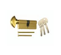 6 Pin Euro Profile Thumbturn Door Cylinder - High Security Lock with Internal Thumbturn - Anti-Pick, Anti-Bump & Smooth Operation & Composite Doors (Brass, 35mm/35mm-4255 - Boxed)