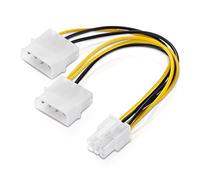 6-Pin Graphics Card Power Cable Adapter PCIe PCI-E PCI Express PEG 1x PC-Stromkabel