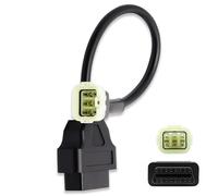 6 Pin to 16 Pin OBD2 OBDII Cable Adapter For Moto Diagnostic Cable Connector, OBD 2 Adapter Connector Scan Tool for Motorcycle, Motorbike, Bike, ATV