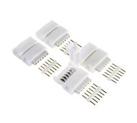 6-Pin to Cut-End Connector Compatible with Nanoleaf Essentials Lightstrips (4 Pack, White)