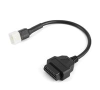 6 Pin to OBD2 16 Pin Adapter Cable Motorcycle Diagnostics Connector Fits for Sinnis Lexmoto Michigan ZSX-F ZSX-R [Motorcycle Fault Detection] Adaptor Cable