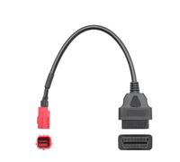 6 Pin To OBD2 Diagnostic Adapter Compatible With Motorcycle And Car Fault Diagnostic Tool