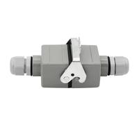 6 Pins Rectangular Heavy Duty Connector Butt Type He-06 Socket Aerospace Industry 500V 16A 1Pcs