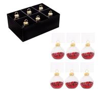 6 Place Card Holders Christmas Bauble
