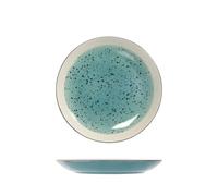 6 Plates In Stoneware/Gres Mimosa Azzurro Fruit 20.5 H&H