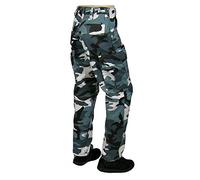 6 Pocket Camouflage Combat Cargo Trousers - Midnight Blue (44)
