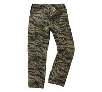 6 Pocket Camouflage Combat Cargo Trousers - Tiger Stripe (48)