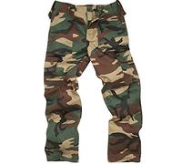 6 Pocket Camouflage Combat Cargo Trousers - Woodland (36)