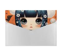 6-Pocket Expanding File Folder, Anime Pictures Accordion File Folder A4 Letter Size, Portable Document Organizer for Receipts, Bills, Office Supplies