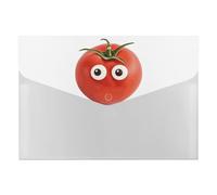 6-Pocket Expanding File Folder, My Head Tomatoes Accordion File Folder A4 Letter Size, Portable Document Organizer for Receipts, Bills, Office Supplies
