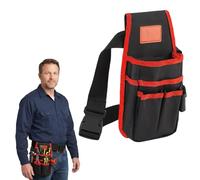 6-Pockets Tool Belt Bag, Adjustable Tool Belt Pouch, Tool Pouch for Carpenters, Gardeners, Builders, and DIY Enthusiasts