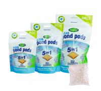Blagdon Clean Pond Pods, Clears Blanket Weed, Reduces Filter Cleaning, Feeds Aquatic Plants, Eats Pond Sludge, Removes Chlorine, Makes Tap Water Safe, Pet & Wildlife Safe (pack of 6 pods)