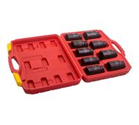 6 Point Axle Hub Lug Nut DEEP IMPACT Socket Set 1/2" Drive 29-38mm